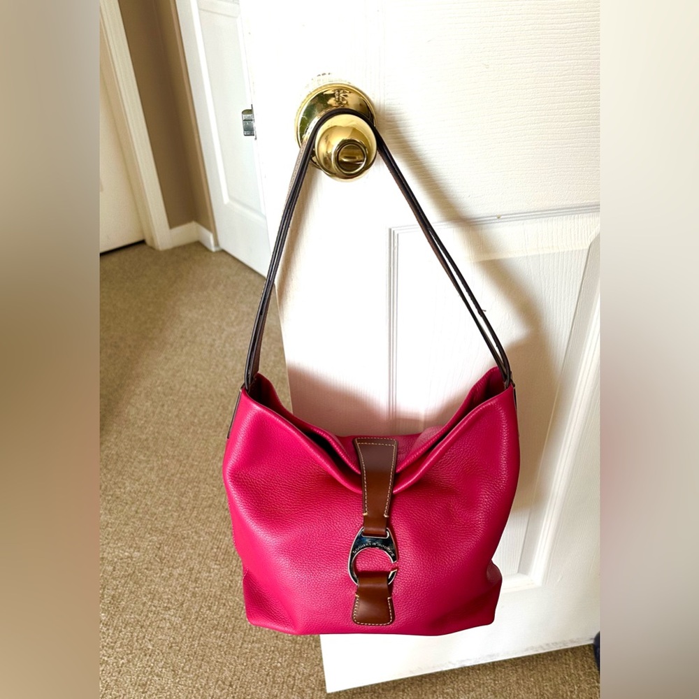 Dooney& Bourke 
Pink and Brown Shoulder Bag